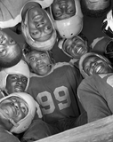Football players from Bethune-Cookman College in Daytona Beach Florida