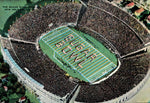Print shows aerial view of Tulane University football stadium, where the Sugar Bowl game is played.