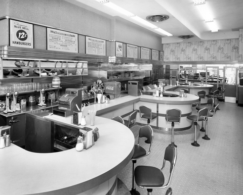 Interior of Waffle Shop at 619 Pennsylvania Ave., N.W.