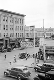Street corner, Billings, Montana showing Owsleys drug store on the corner.