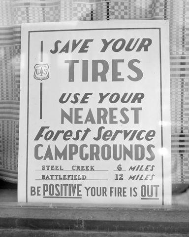 Smokey Says "Save Your Tires"