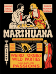 Marihuana Weed With Roots In Hell